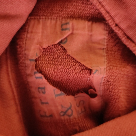 Frank & Eileen Mini Belfast Triple Fleece Peacoat In Spice Small $328 - Picture 8 of 9